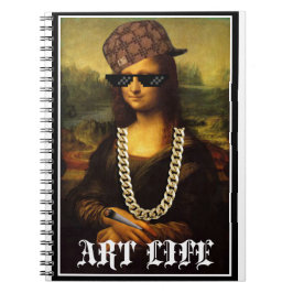 Mona Lisa Thug Life Art Life Anteckningsbok Med Spiral
