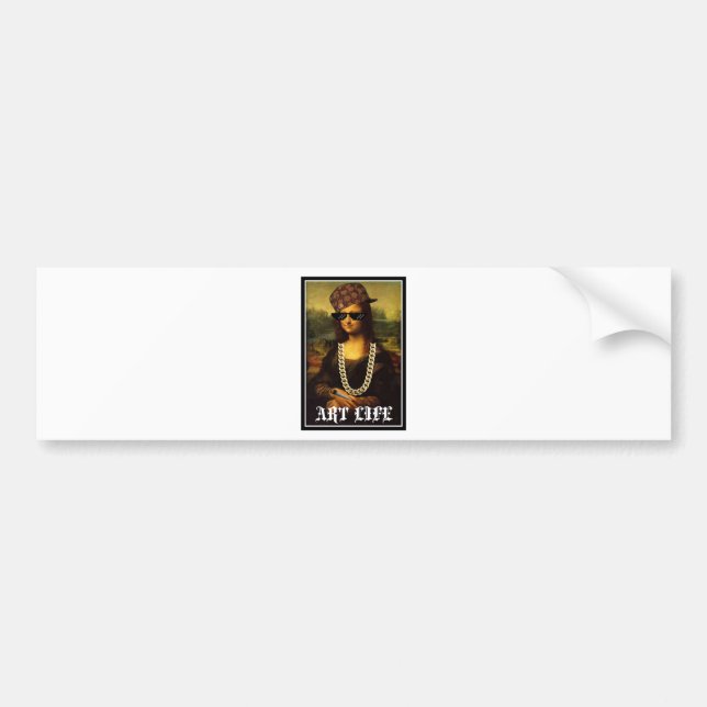 Mona Lisa Thug Life Art Life Bildekal (Framsidan)