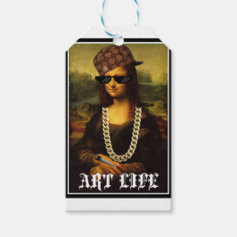 Mona Lisa Thug Life Art Life Presentetikett