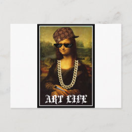 Mona Lisa Thug Life Art Life Vykort