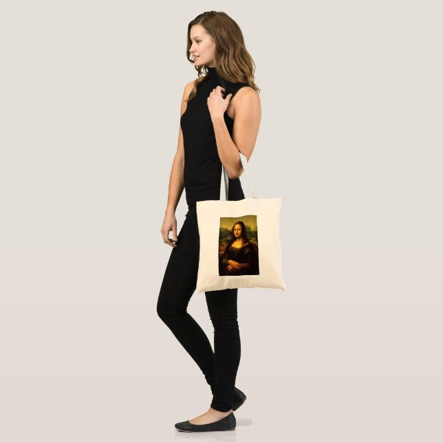 Mona Lisa Tote Bag Tygkasse (Fram (modell))