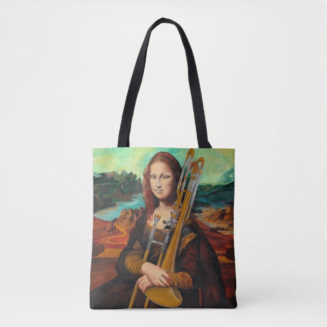 Mona Lisa Tote Tygkasse (Framsida)