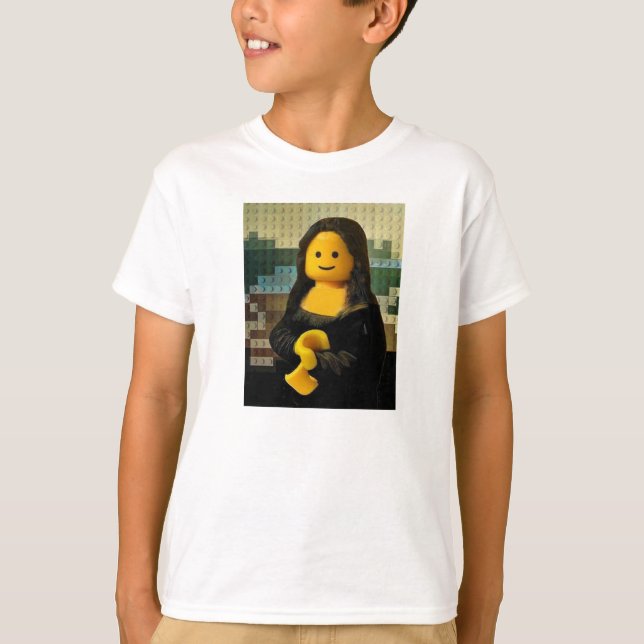 Mona Lisa Tshirtför barn Tee Shirt (Framsida)