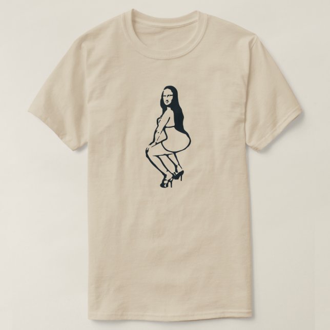 Mona Lisa Twerking T-shirt (Design framsida)