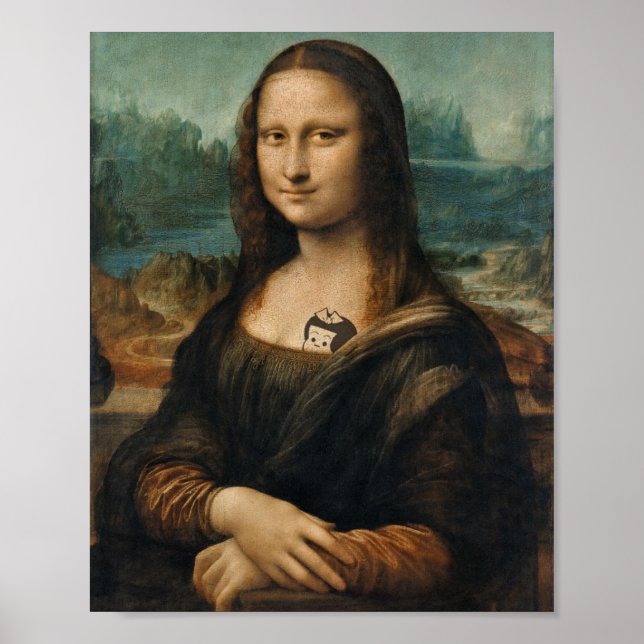 Mona Lisa, uppdaterad utskrift Poster (Framsidan)