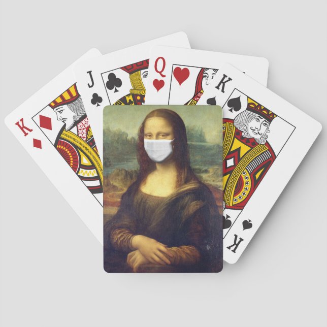 Mona Lisa Via Corona Virus Casinokort (Baksidan)