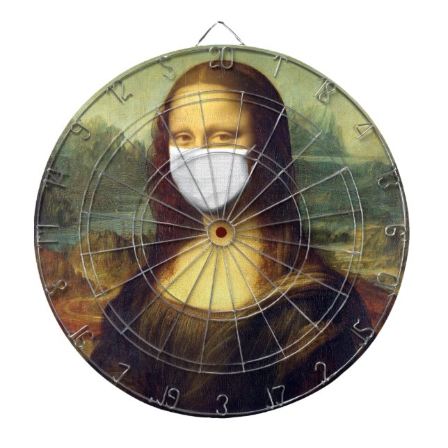 Mona Lisa Via Corona Virus Darttavla (Framsidan)