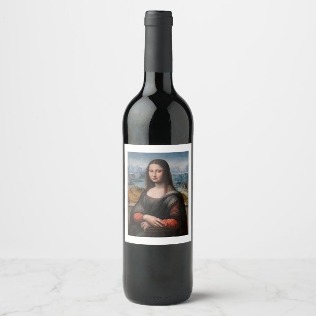 Mona Lisa vin eller Sparkling Vin eller etiketter (Framsida)