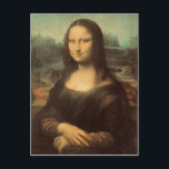 Mona Lisa Vykort<br><div class="desc">Mona Lisa av Leonardo da Vinci (c. 1503-1506) är förmodligen den mest berömd målningen av hela tiden. Musee du Louvre,  Paris</div>
