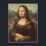 Mona Lisa Vykort<br><div class="desc">Mona Lisa av Leonardo da Vinci (c. 1503-1506) är förmodligen den mest berömd målningen av hela tiden. Musee du Louvre,  Paris</div>