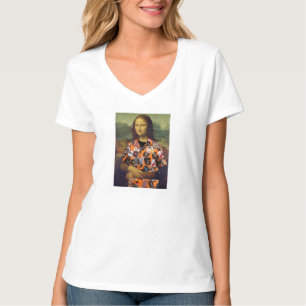 Mona Lisa w/40:e reunion Kvinnors vita t-shirt