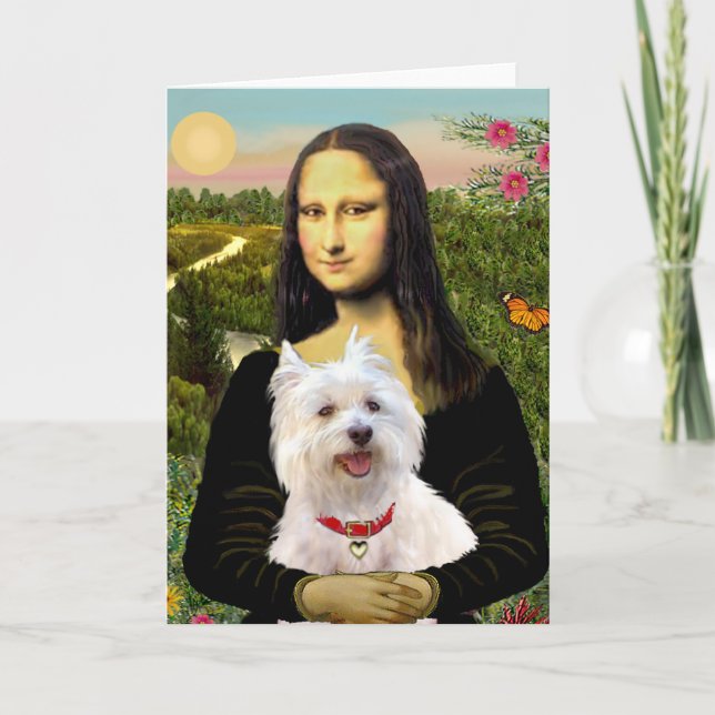 Mona Lisa - Westie 3 Kort (Framsida)