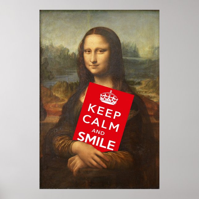 Mona Lisa Wise Ord: Behållans Lugn och sjömil Poster (Framsidan)