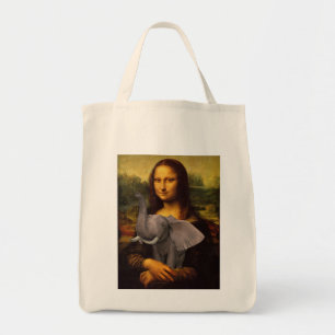 Mona Lisa With Elephant Tygkasse