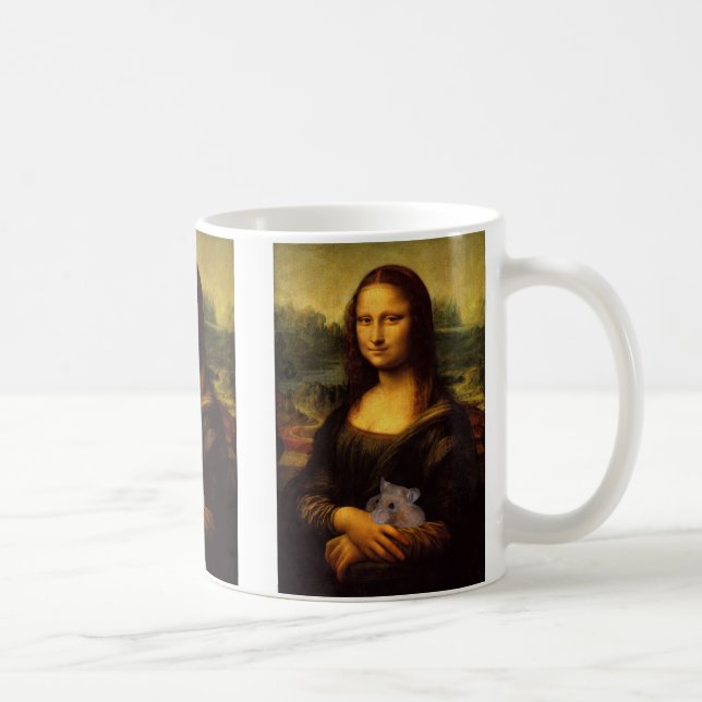 Mona Lisa With Hamster Kaffemugg (Höger)