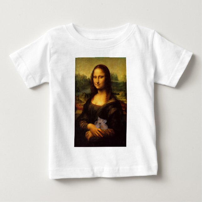 Mona Lisa With Hamster T-shirt (Framsida)