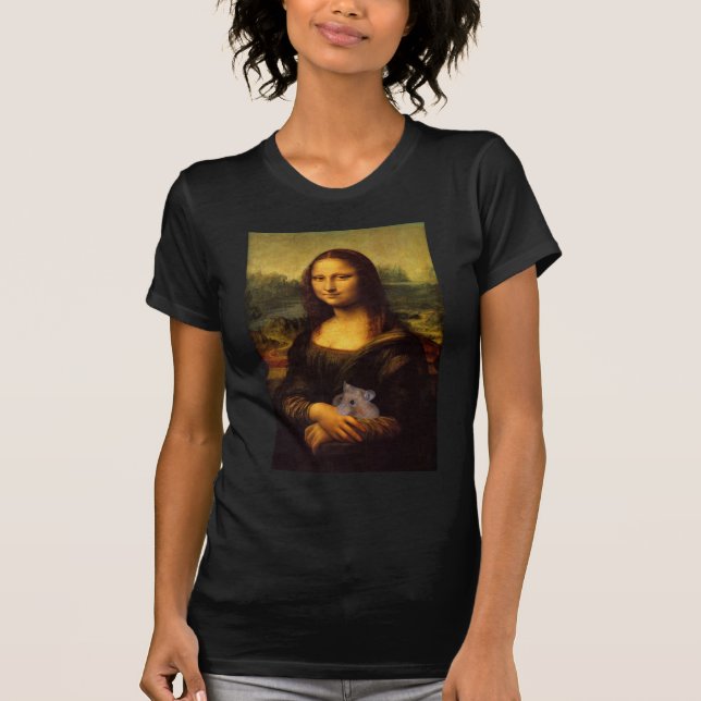 Mona Lisa With Hamster T-shirt (Framsida)