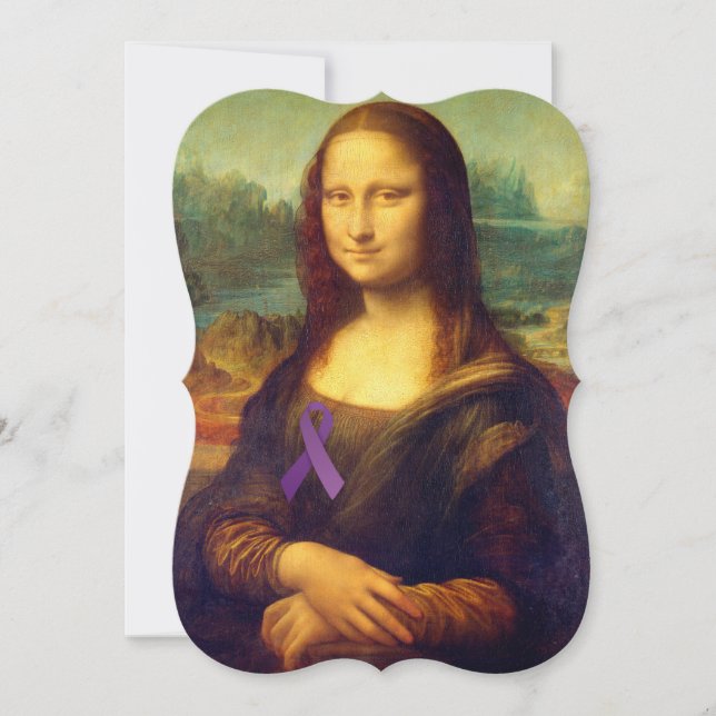 Mona Lisa With Lila Ribbon (Framsida)