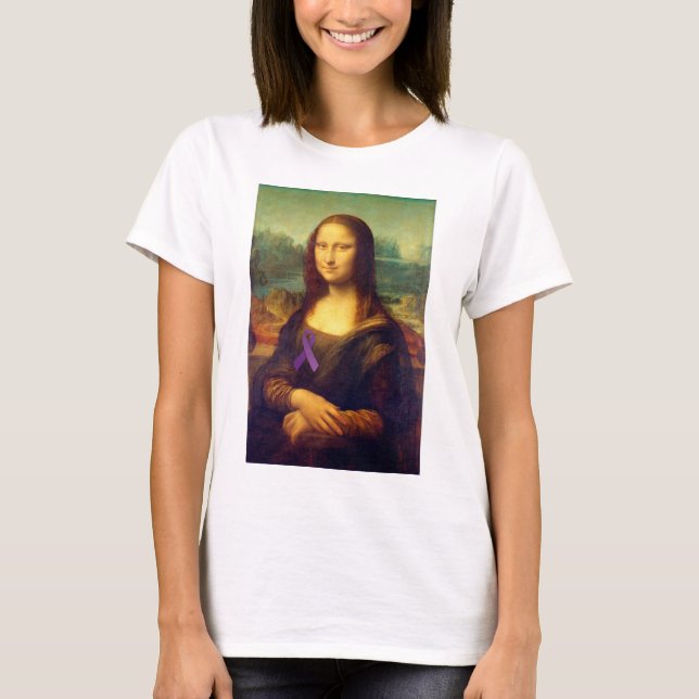 Mona Lisa With Lila Ribbon Tröja (Framsida)