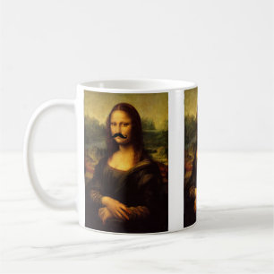 Mona Lisa With Mustache Kaffemugg