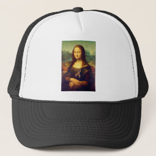 Mona Lisa with Puzzle Ribbon Keps