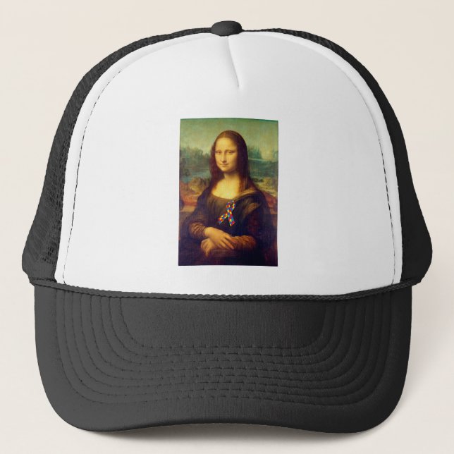 Mona Lisa with Puzzle Ribbon Keps (Framsida)