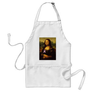 Mona Lisa With Rosa Ribbon Förkläde