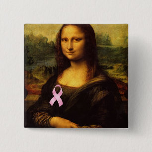 Mona Lisa With Rosa Ribbon Knapp