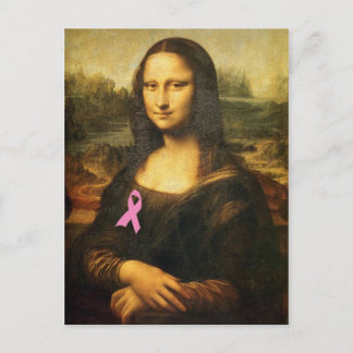 Mona Lisa With Rosa Ribbon Vykort