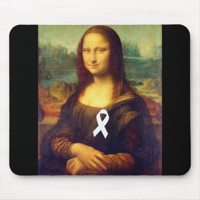 Mona Lisa With White Ribbon Musmatta (Framsidan)