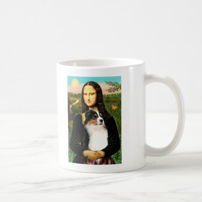 Mona Lisa's Australian shepherd (Tri) Kaffemugg (Höger)