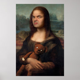 Mona Lisa's Awkward Cousin Poster