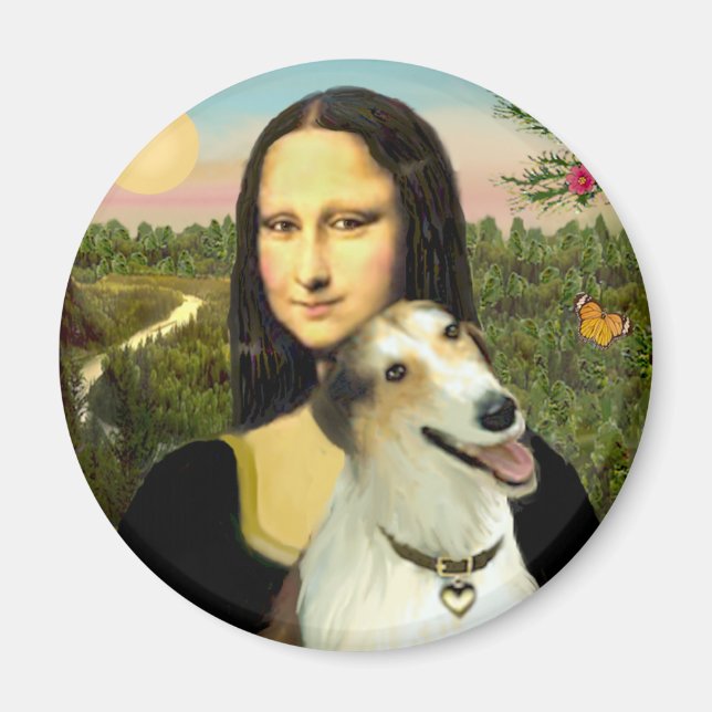 Mona Lisa's Borzoi Magnet (Framsidan)