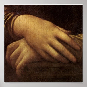 Mona Lisa's Hand av Leonardo da Vinci c. 1505-1513 Poster