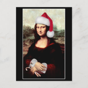 Mona Lisa's jultomte Helg Vykort