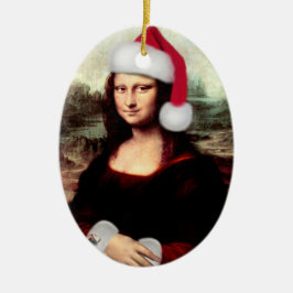 Mona Lisa's jultomten Hat Julgransprydnad Keramik