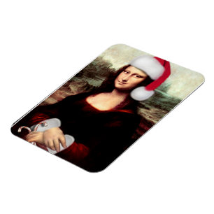 Mona Lisa's jultomten Hat Magnet