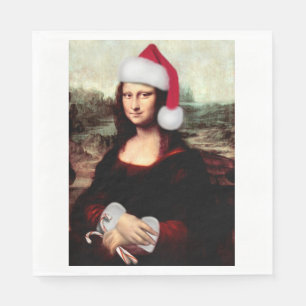 Mona Lisa's jultomten Hat Pappersservett