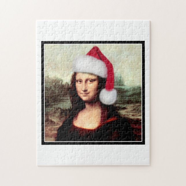 Mona Lisa's jultomten Hat Pussel (Vertikal)