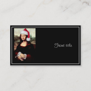 Mona Lisa's jultomten Hat Visitkort