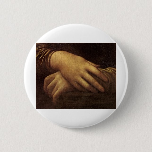 Mona Lisas räcker vid Leonardo Da Vinci C. Knapp (Framsida)