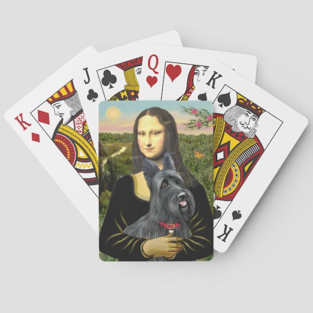 Mona Lisa's Scottish Terrier (#1) Spel Kort (Baksidan)
