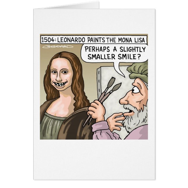 Mona Lisa's Smile Hälsningskort (Framsidan)