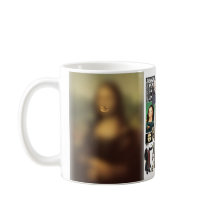 Mona Lisa's Smile Souvenir Roligt Collage Mugg