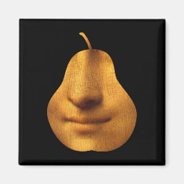 Mona Lisa's Smile Square Magnet