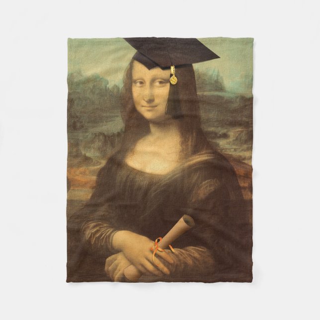 Mona Lisa's Studenten Day Fleecefilt (Framsidan)