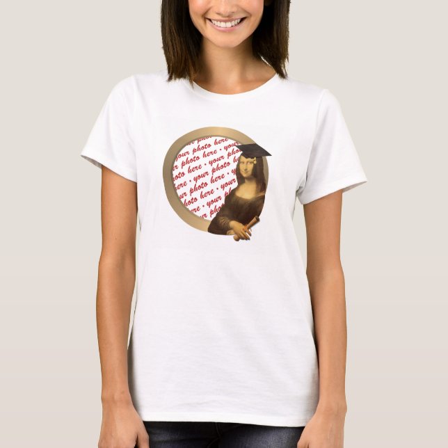 Mona Lisa's Studenten Day Photo Ram T-shirt (Framsida)