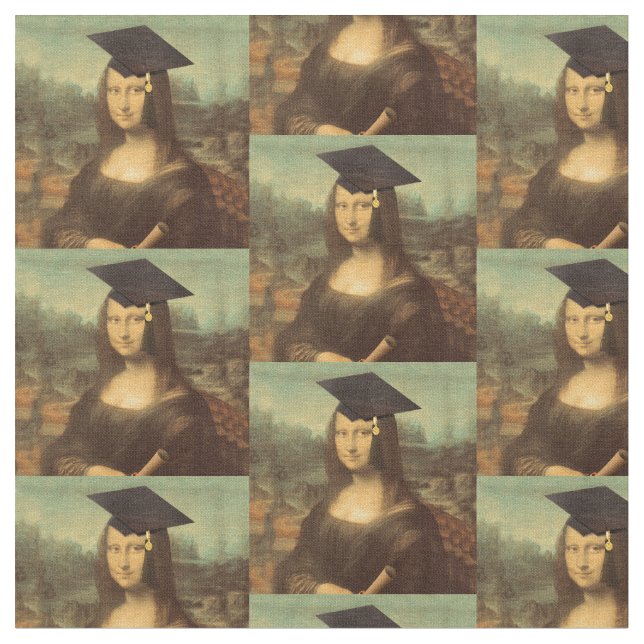 Mona Lisa's Studenten Day Tyg (Närbild)