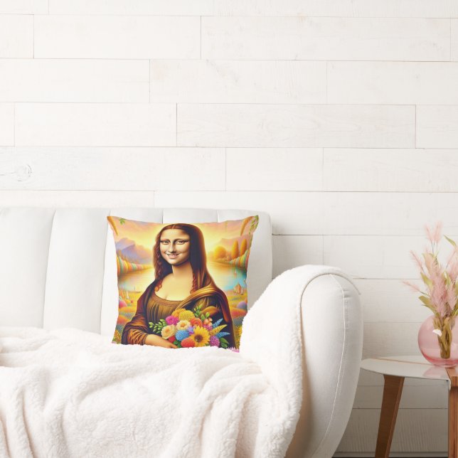 Mona med blommor kudde (Soffa)