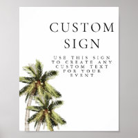 MONA Modern Minimal Palm Tree Tropical Anpassad Sk